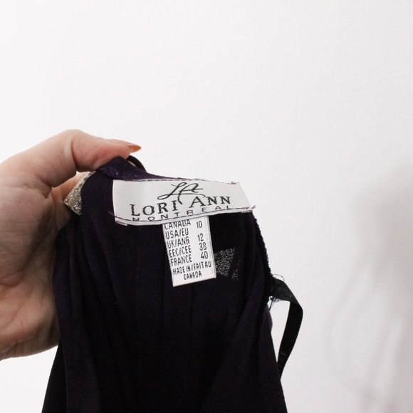*Lori Ann Montreal Purple Strapless Formal Maxi Dress - Picture 9 of 9